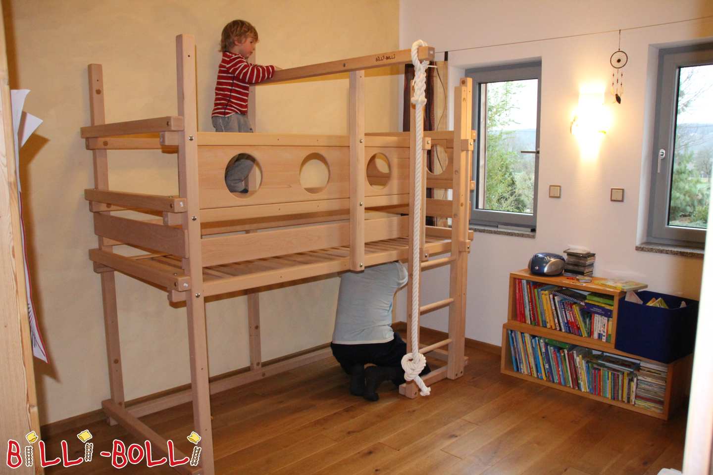 Mitwachsendes Kojen-Hochbett 90x200 cm (Kategorie: Hochbett mitwachsend gebraucht)