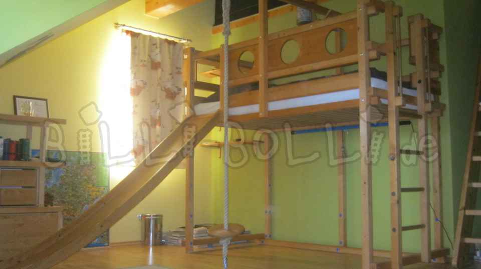 Mitwachsendes Piraten-Hochbett Kiefer, honigfarben geölt, (Kategorie: Hochbett gebraucht)