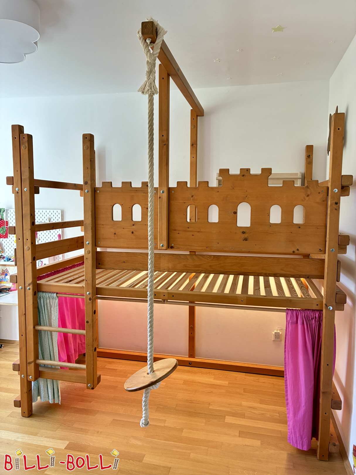 Mitwachsendes Ritterburg-Hochbett 100x200cm in Fichte in Köln (Kategorie: Zubehör/Erweiterungsteile gebraucht)