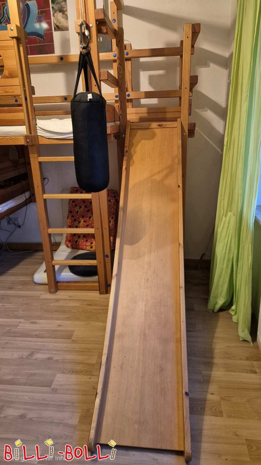 Rutsche für Höhe 4/5 mit Rutscheturm, Kiefer geölt, Wiesbaden (Kategorie: Zubehör/Erweiterungsteile gebraucht)