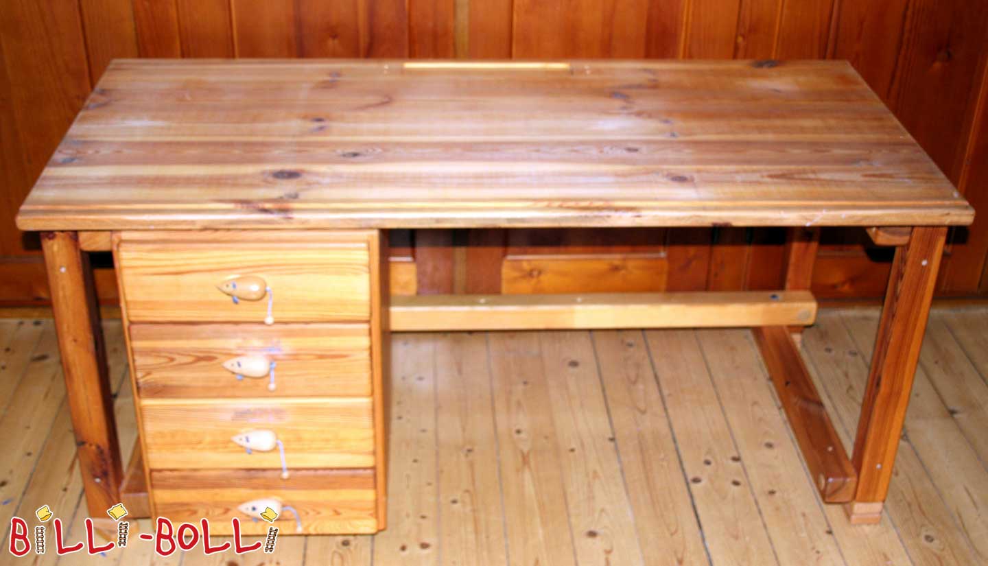 Schreibtisch mit Schubladen-Rollcontainer (Kindermöbel gebraucht)