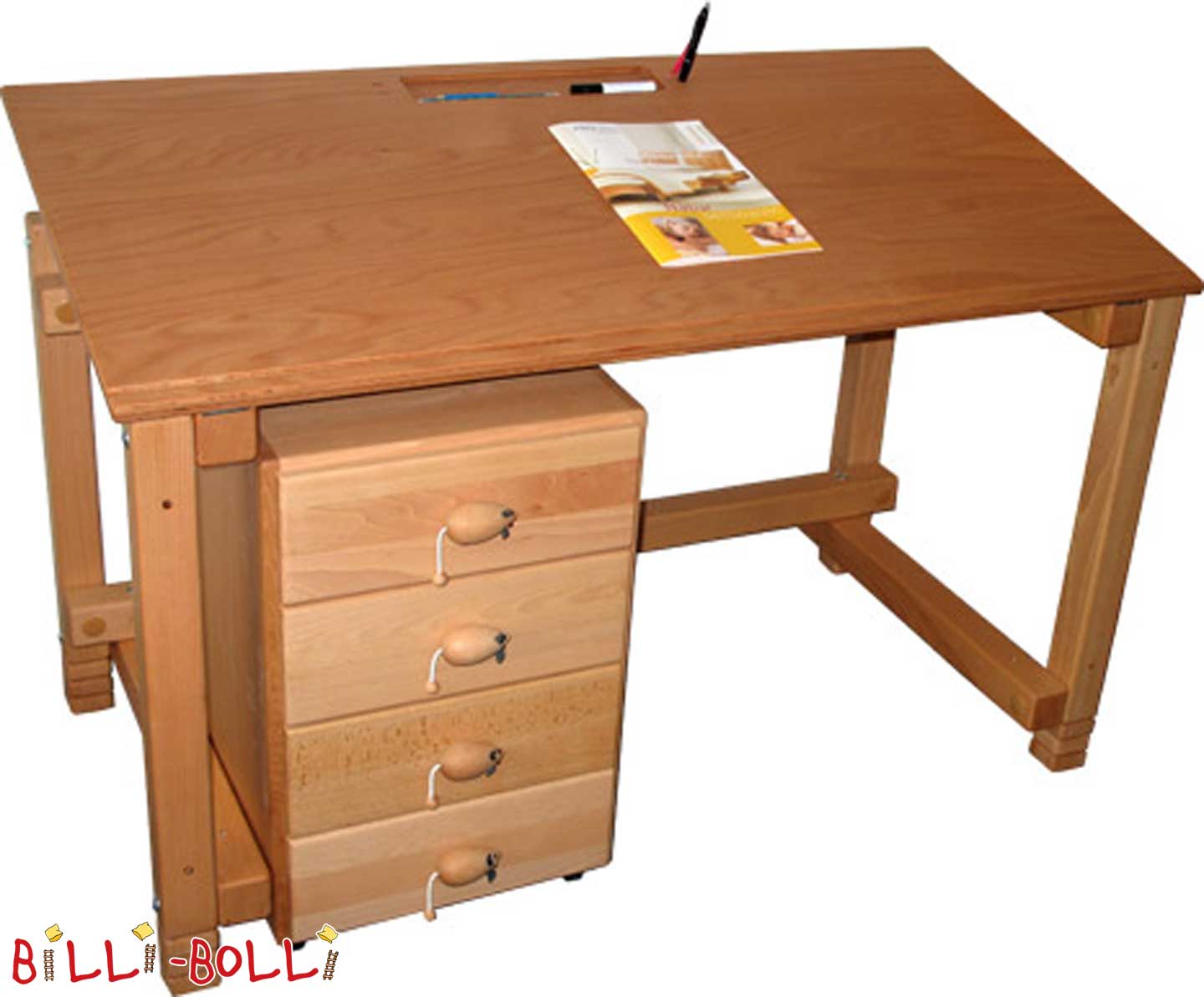 Schreibtisch mit Container aus Austellungsraum (Kategorie: Kindermöbel gebraucht)
