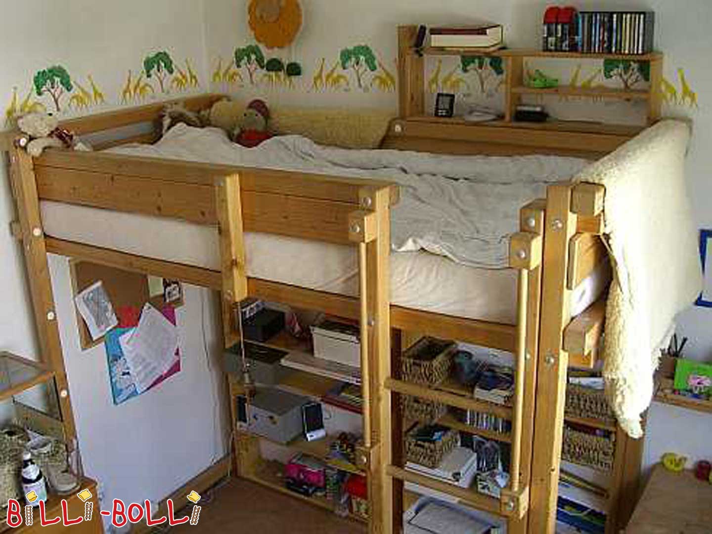 Billi-Bolli - mitwachsendes Hochbett 100/200, Fichte gewachs (Hochbett gebraucht) Billi-Bolli - mitwachsendes Hochbett 100/200, Fichte gewachs (Hochbett gebraucht)