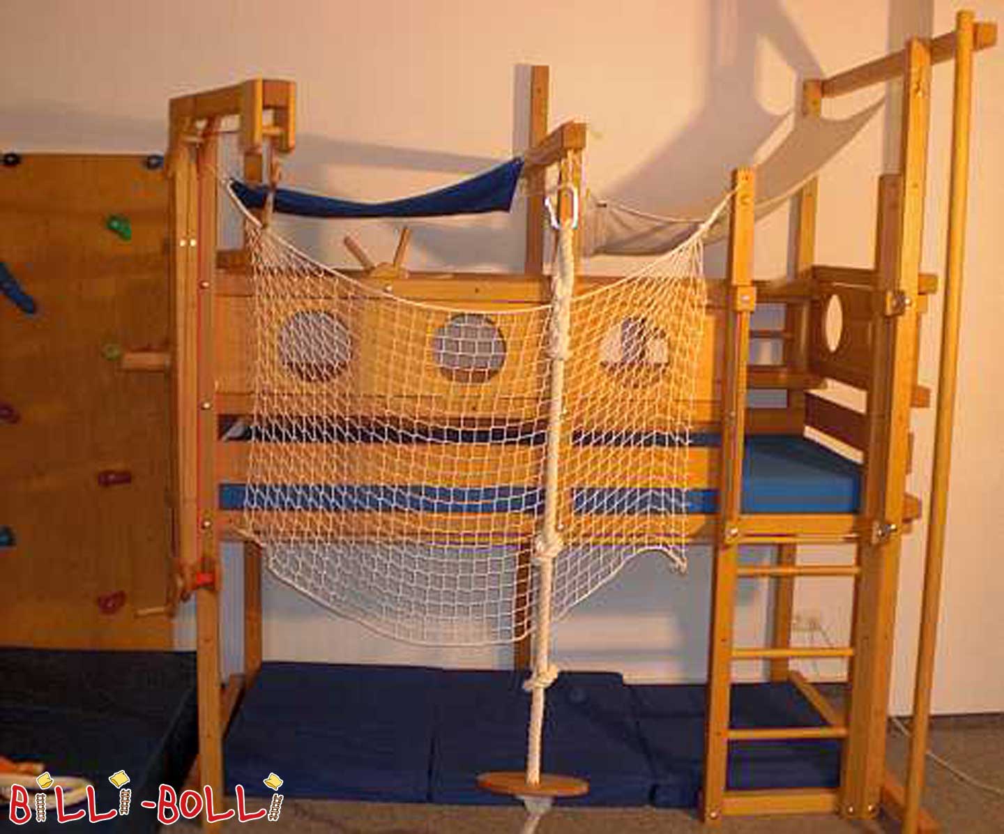 Billi-Bolli Hochbett Buche (Unser Ausstellungsbett) (Kategorie: Hochbett gebraucht)