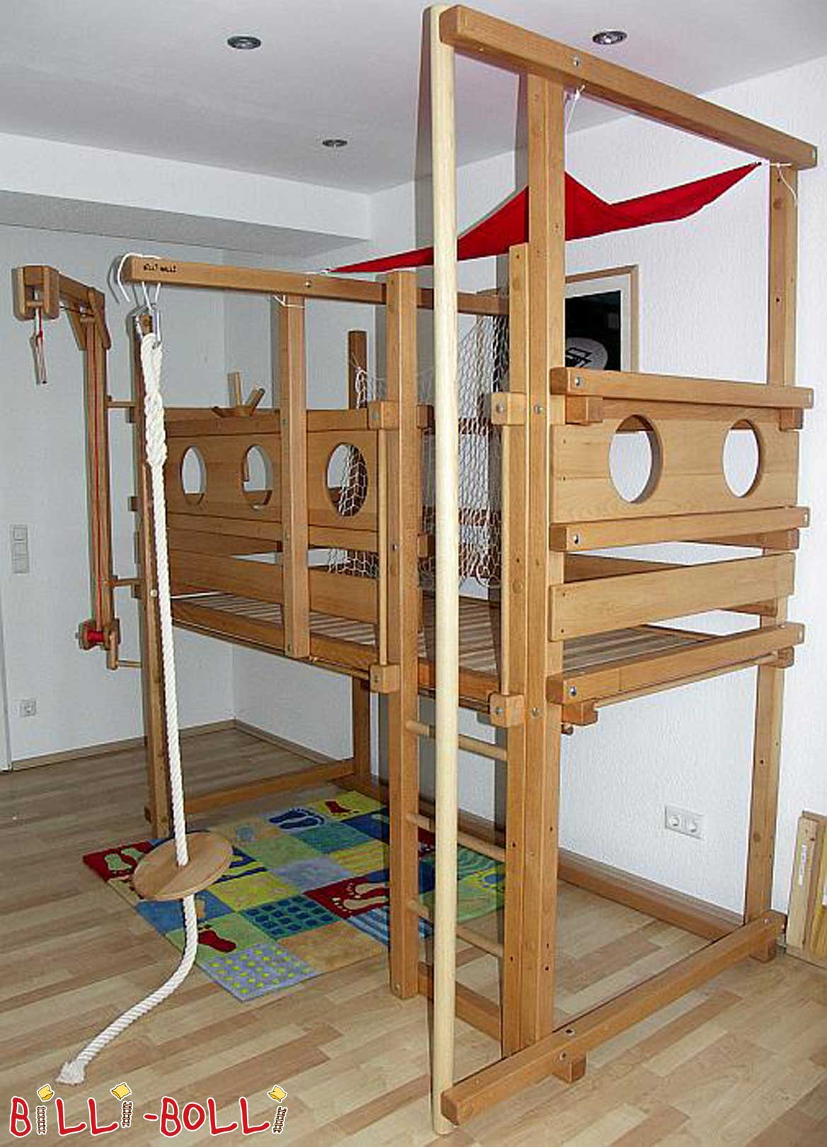 Billi-Bolli Hochbett Buche (Unser Ausstellungsbett) 6 Wochen (Kategorie: Hochbett gebraucht)