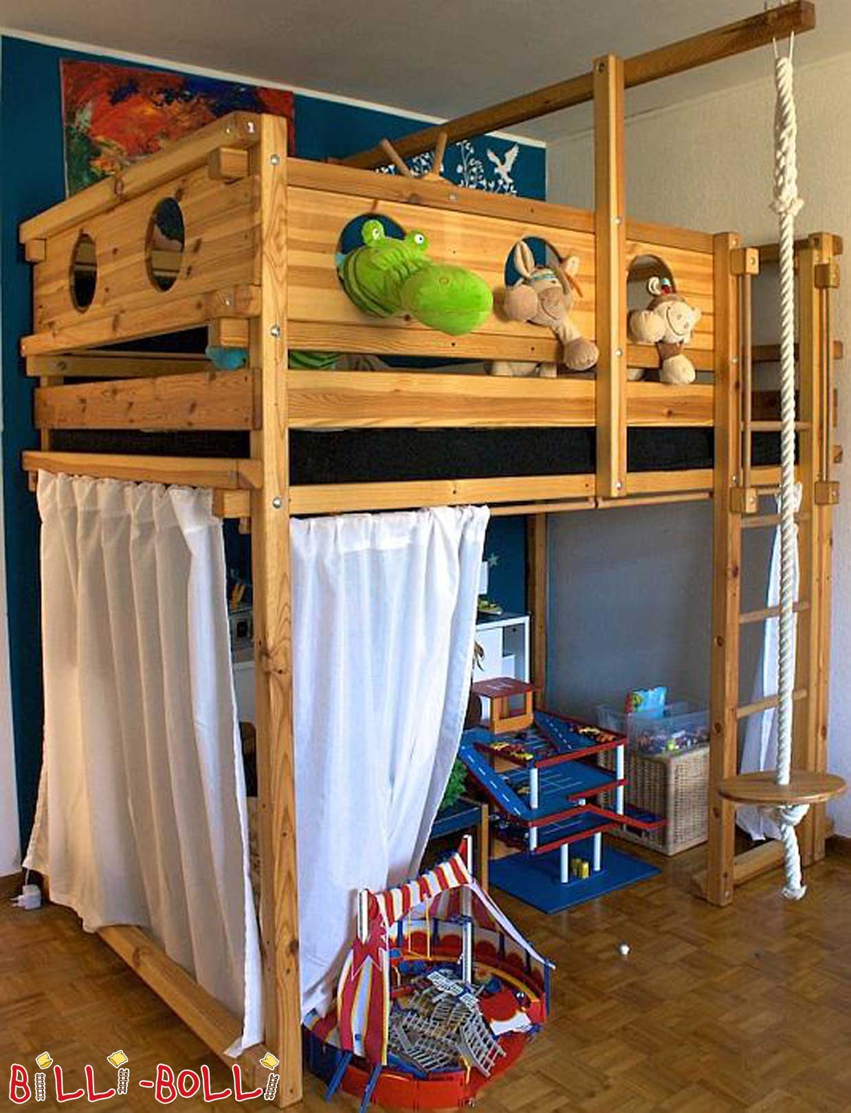 Billi-Bolli mitwachsendes Hochbett (Kategorie: Hochbett gebraucht)