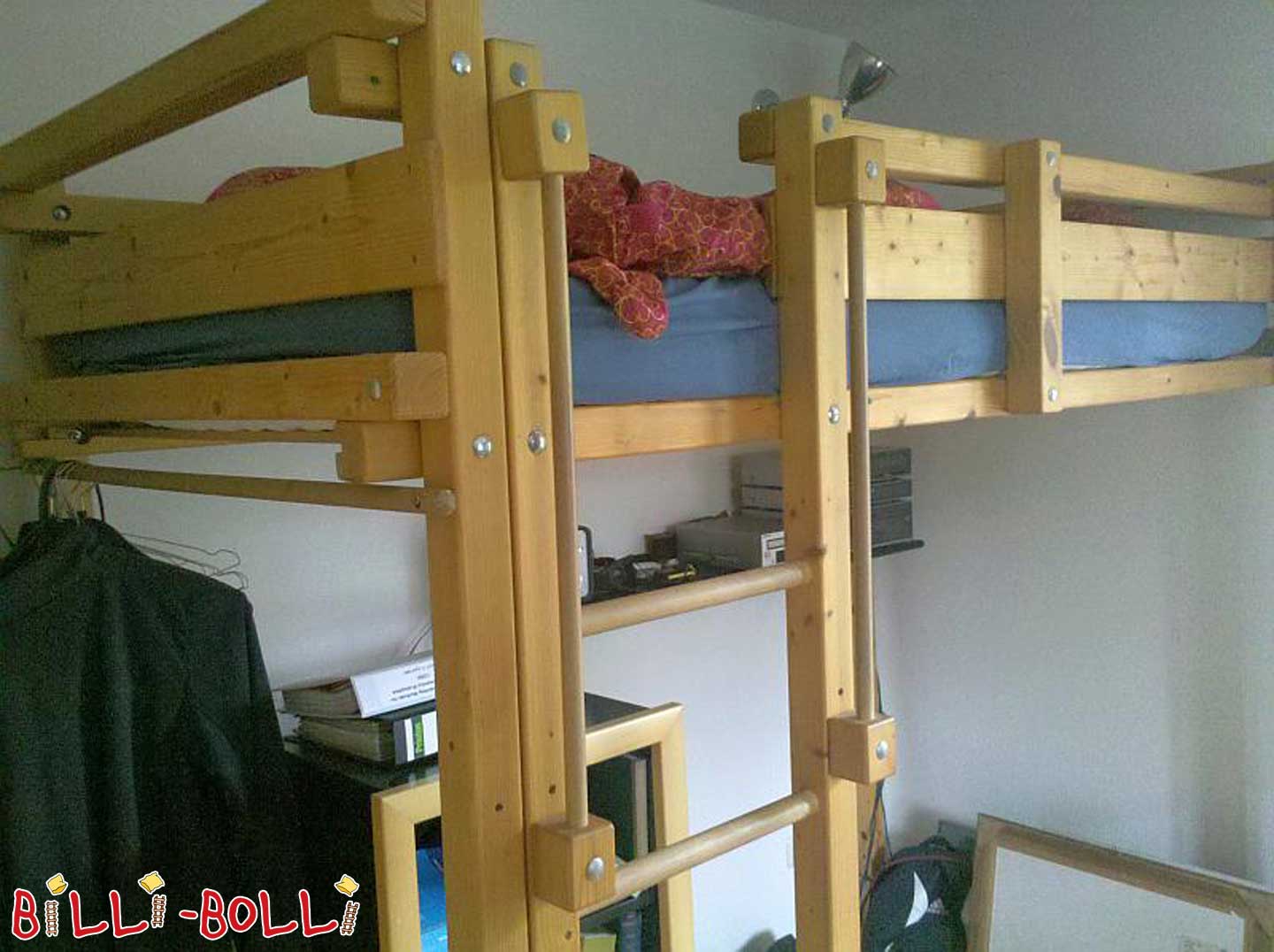 Jugendhochbett (Jugendbett), Fichte (Hochbett gebraucht) Jugendhochbett (Jugendbett), Fichte (Hochbett gebraucht)