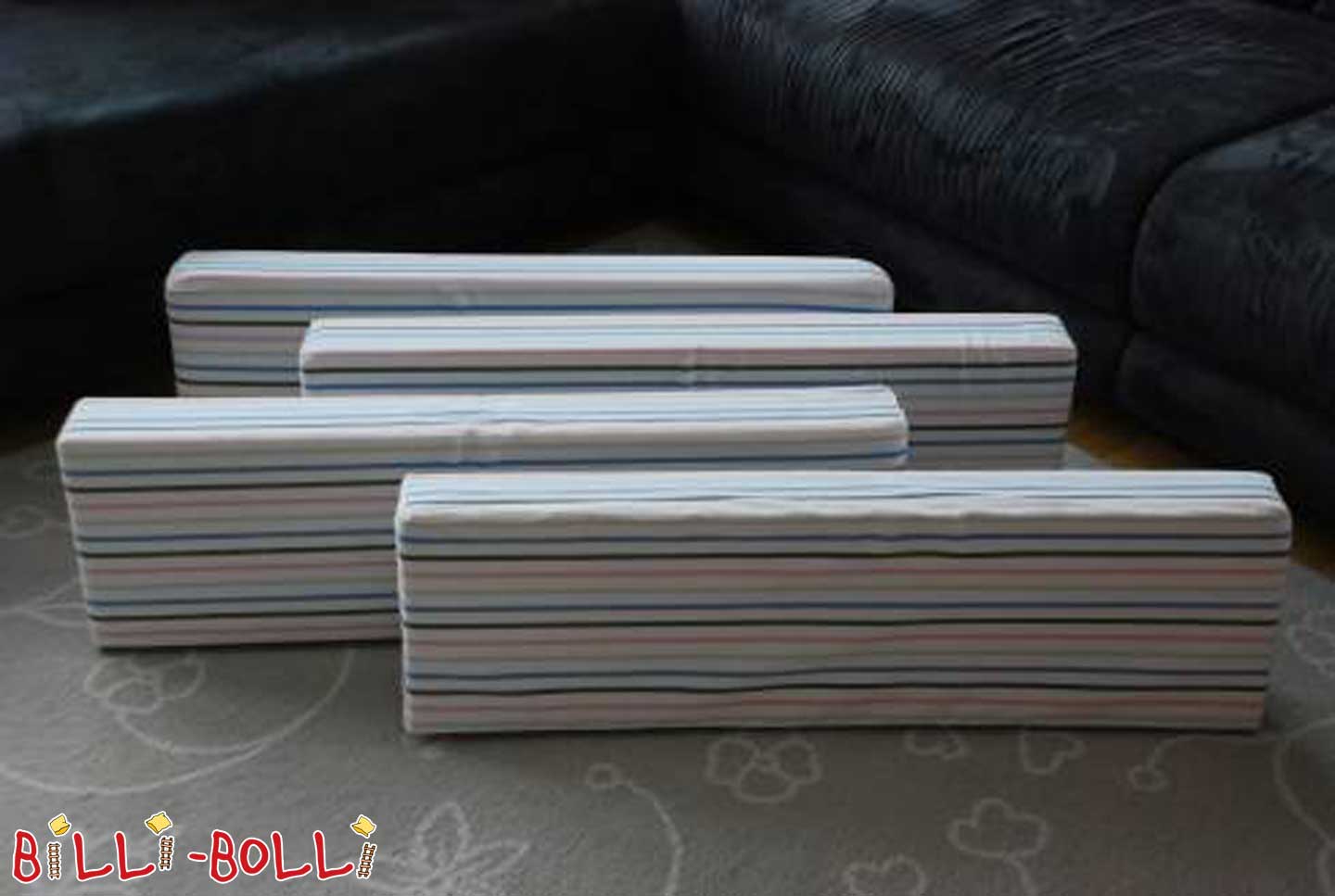 Vier Polster von Billi-Bolli für 90x200-Bett (Kategorie: Kindermöbel gebraucht) Vier Polster von Billi-Bolli für 90x200-Bett (Kategorie: Kindermöbel gebraucht)