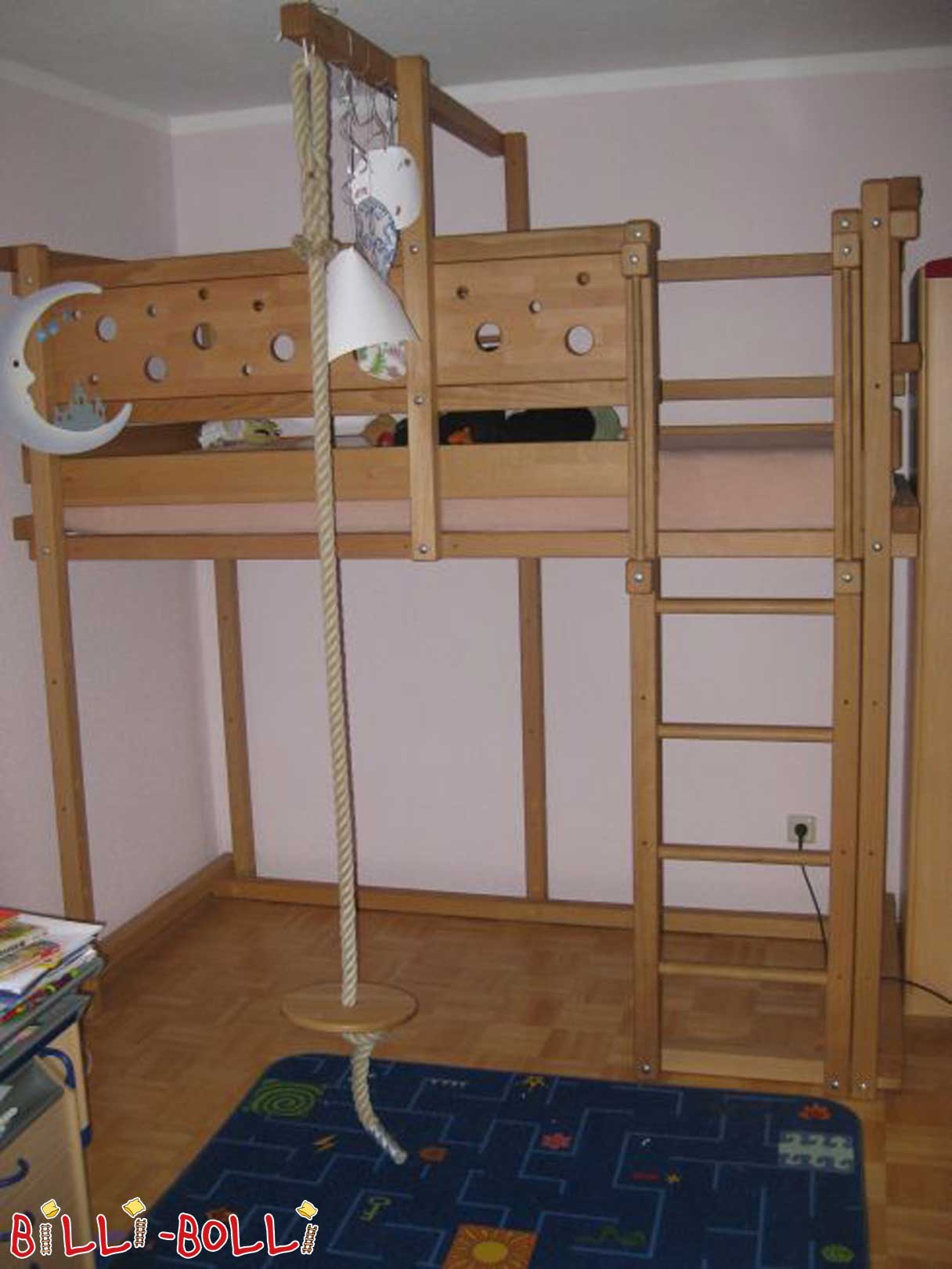 Mitwachsendes Hochbett, Buche (Kategorie: Hochbett gebraucht) Mitwachsendes Hochbett, Buche (Kategorie: Hochbett gebraucht)