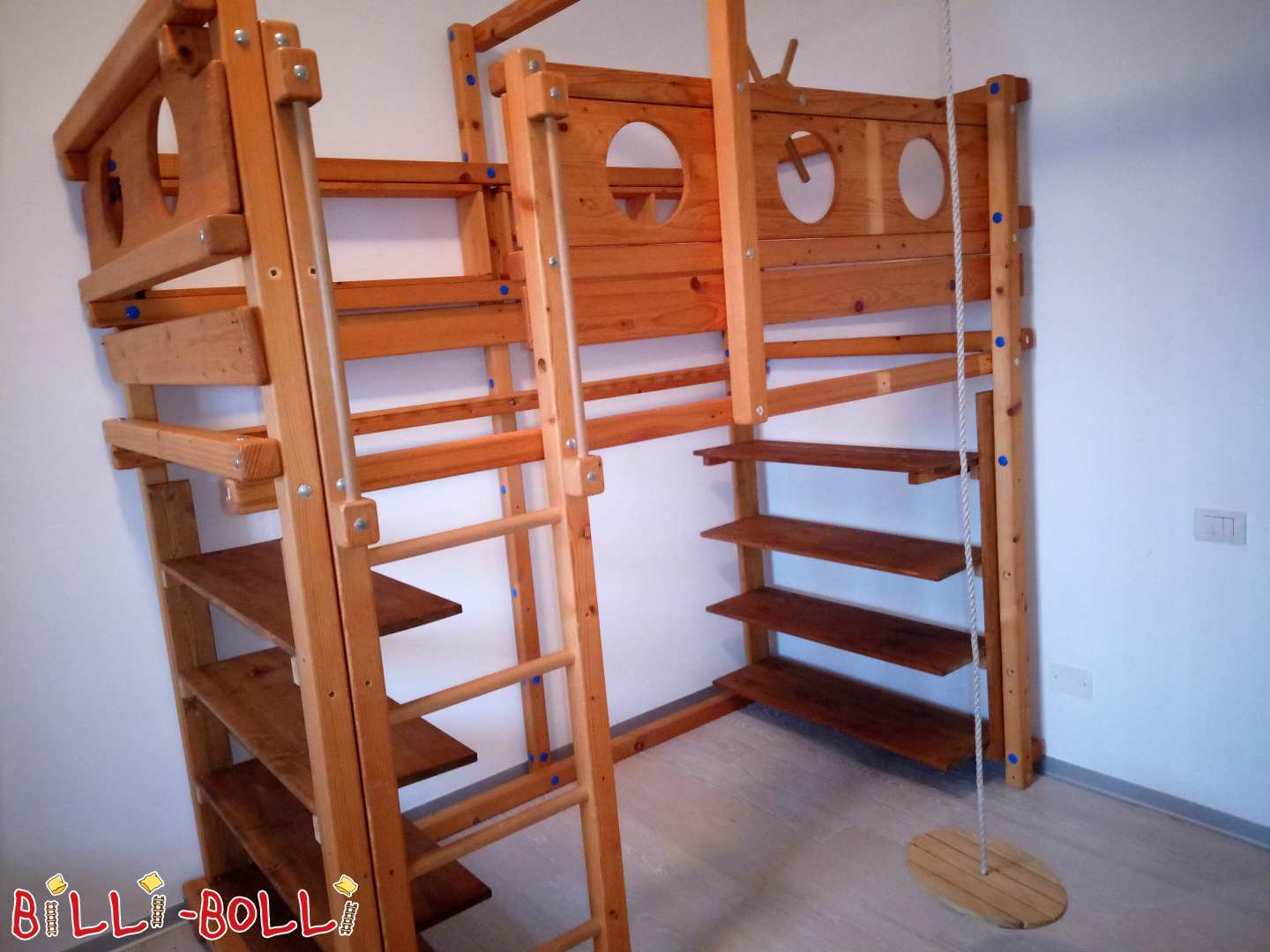 Seefahrer-Hochbett 100x200 aus Fichte in Heidelberg (Hochbett gebraucht) Seefahrer-Hochbett 100x200 aus Fichte in Heidelberg (Hochbett gebraucht)