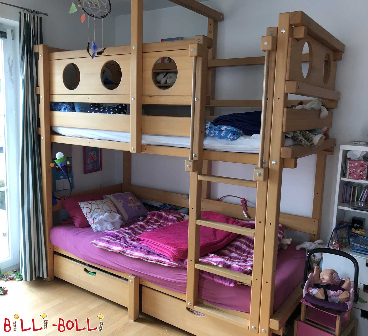 Sehr gut erhaltenes Etagenbett in Buche geölt-gewachst (Hochbett gebraucht) Sehr gut erhaltenes Etagenbett in Buche geölt-gewachst (Hochbett gebraucht)