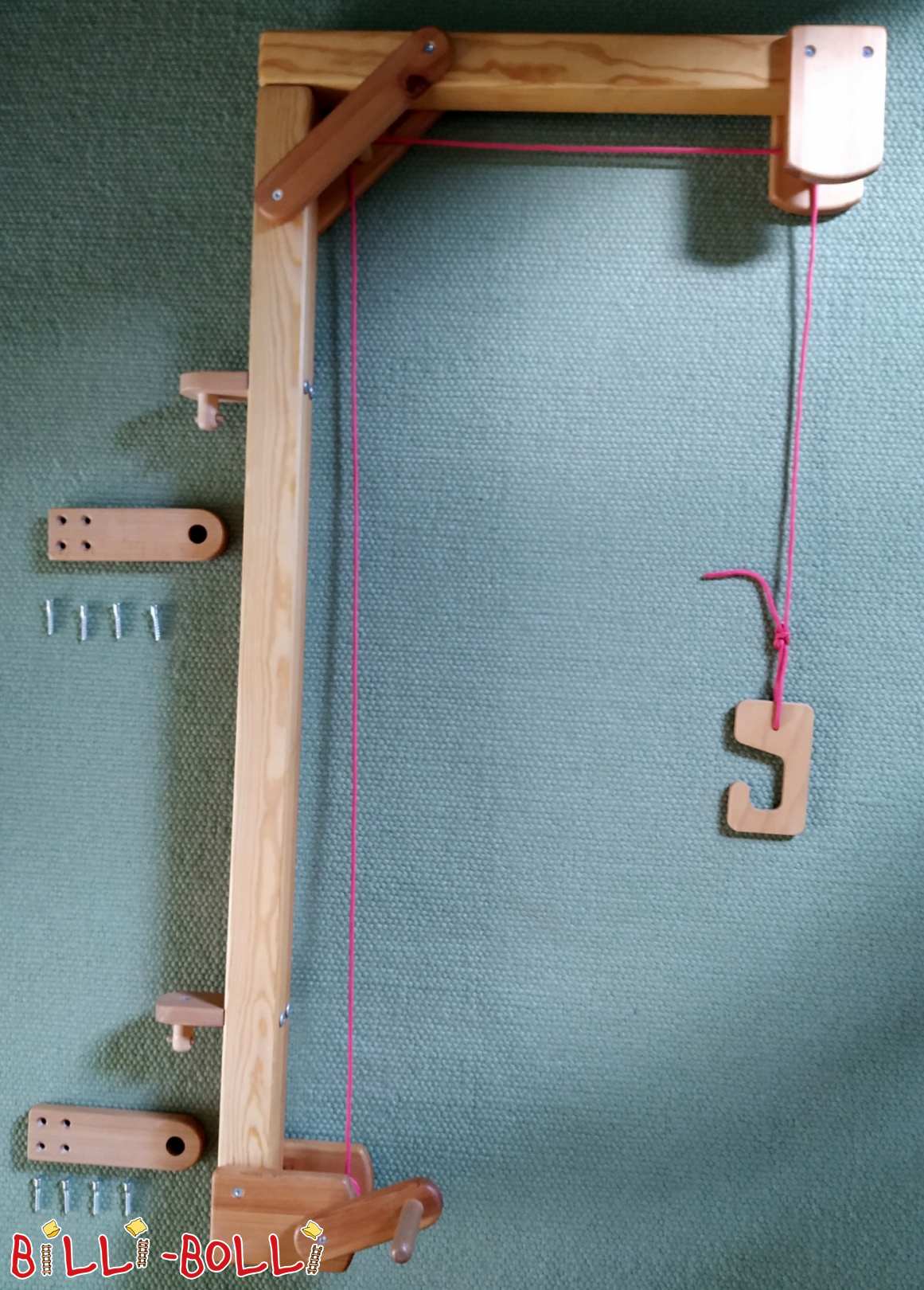 Spielkran aus Kiefer (Kategorie: Zubehör/Erweiterungsteile gebraucht) Spielkran aus Kiefer (Kategorie: Zubehör/Erweiterungsteile gebraucht)