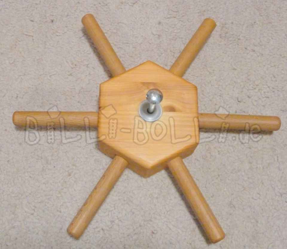 Steuerrad, Kletterseil mit Schaukelteller, Vorhangstangen (Kindermöbel gebraucht)