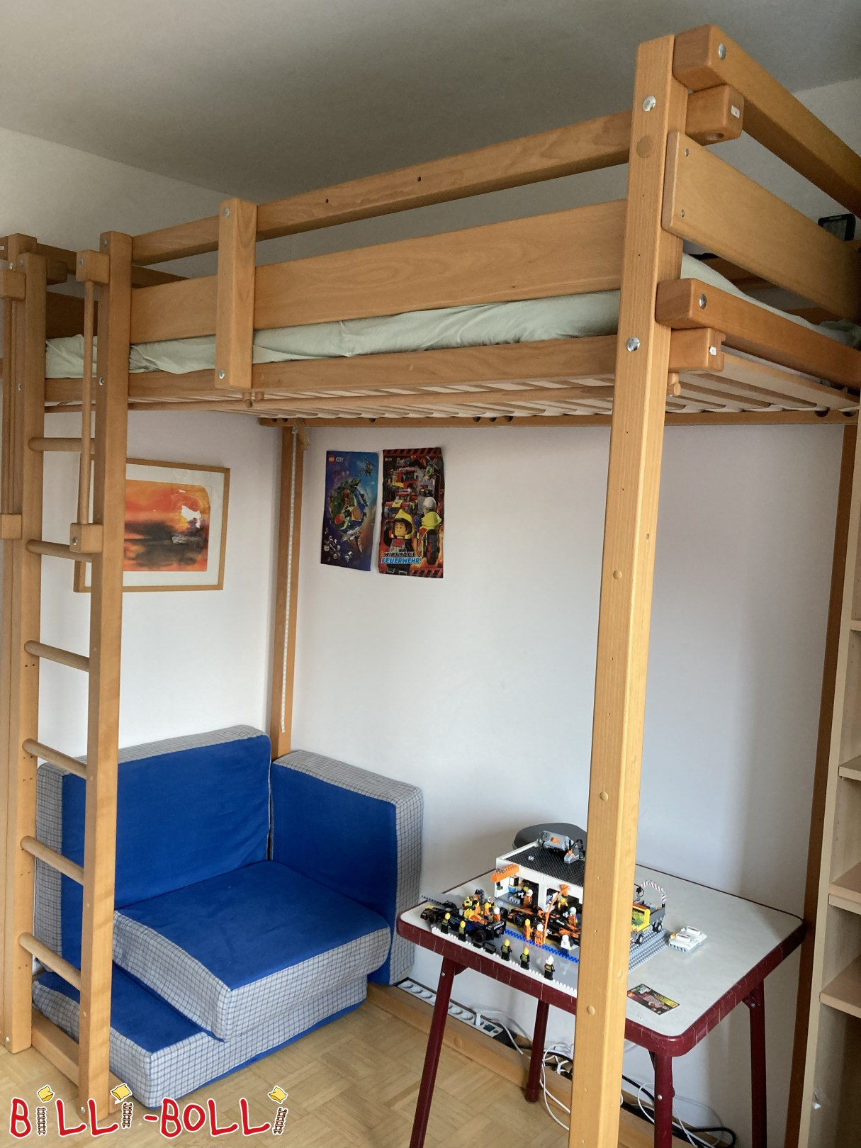 Studenten-Hochbett, Buche geölt in München (Kategorie: Studenten-Hochbett gebraucht)
