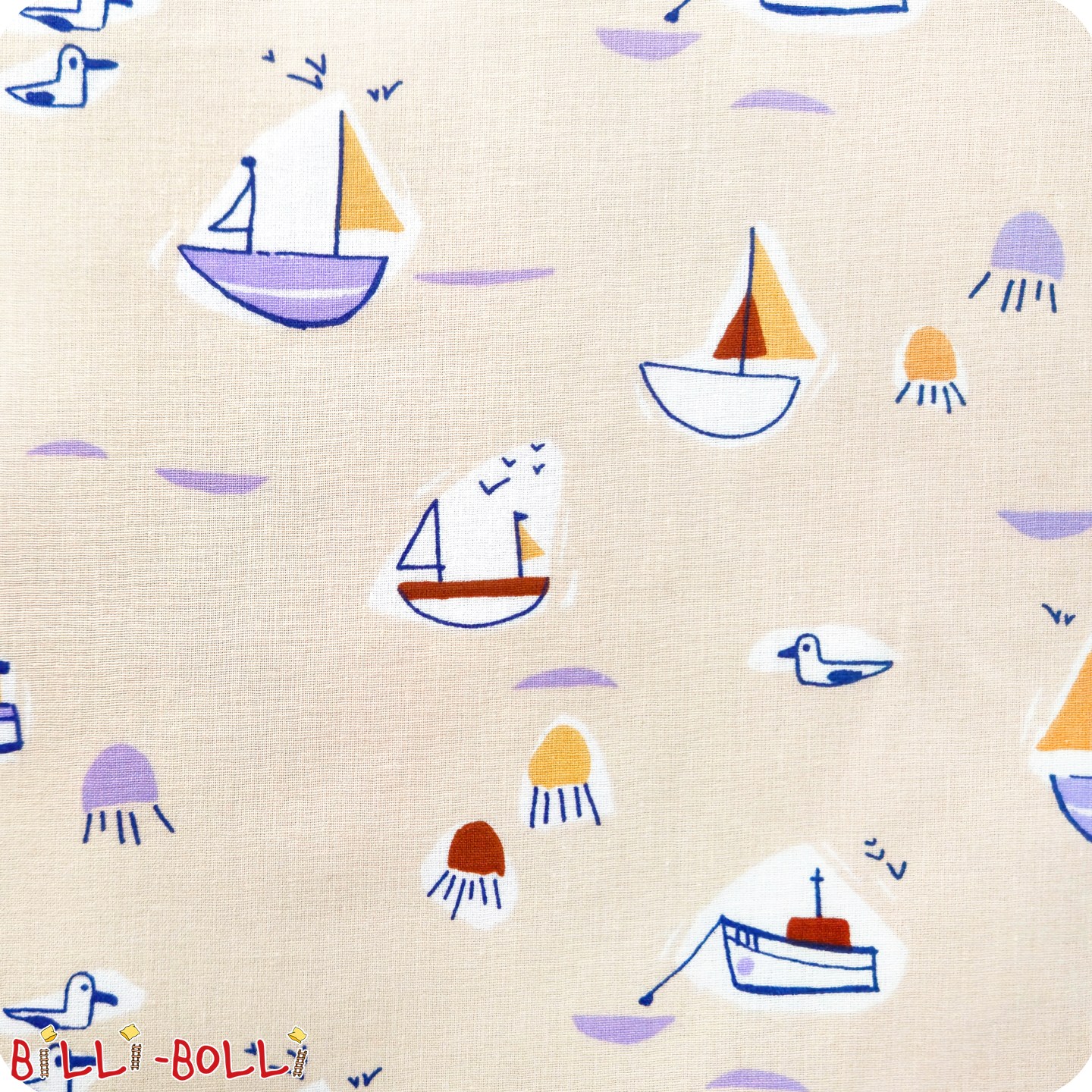 Vorhang-Set "Boote" für Höhe 4, 90x200 o. 100x200, neu von Billi-Bolli (Kategorie: Hochbett mitwachsend gebraucht)
