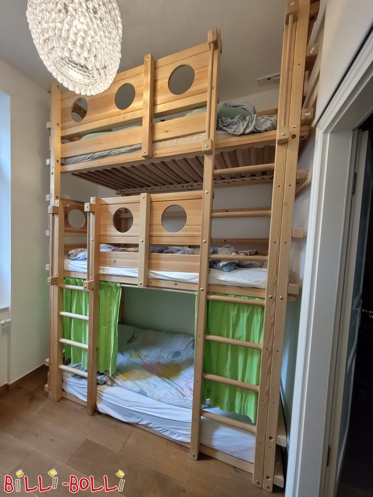 Wolkenkratzer Etagenbett aus Kiefer (Frankfurt/Main) (Kategorie: Wolkenkratzer-Etagenbett gebraucht)