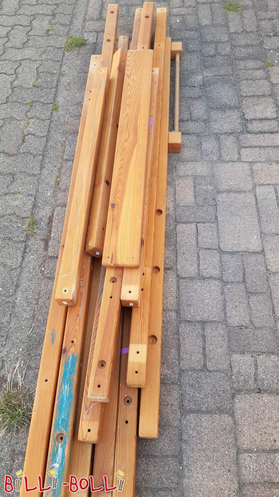 Zwei mitwachsende Hochbetten mit etwas Zubehör (Kategorie: Hochbett mitwachsend gebraucht)