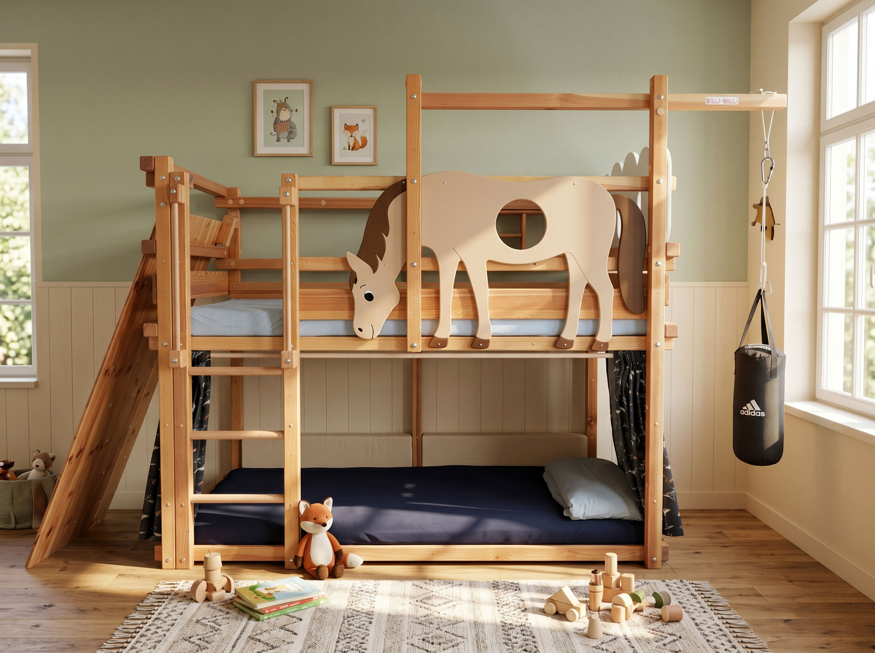 Pferde-Hochbett oder Etagenbett (Themenbretter)